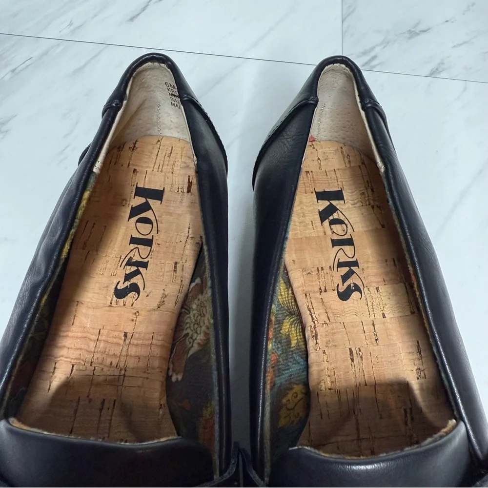 Korks Posie Black Penny Loafer 6M